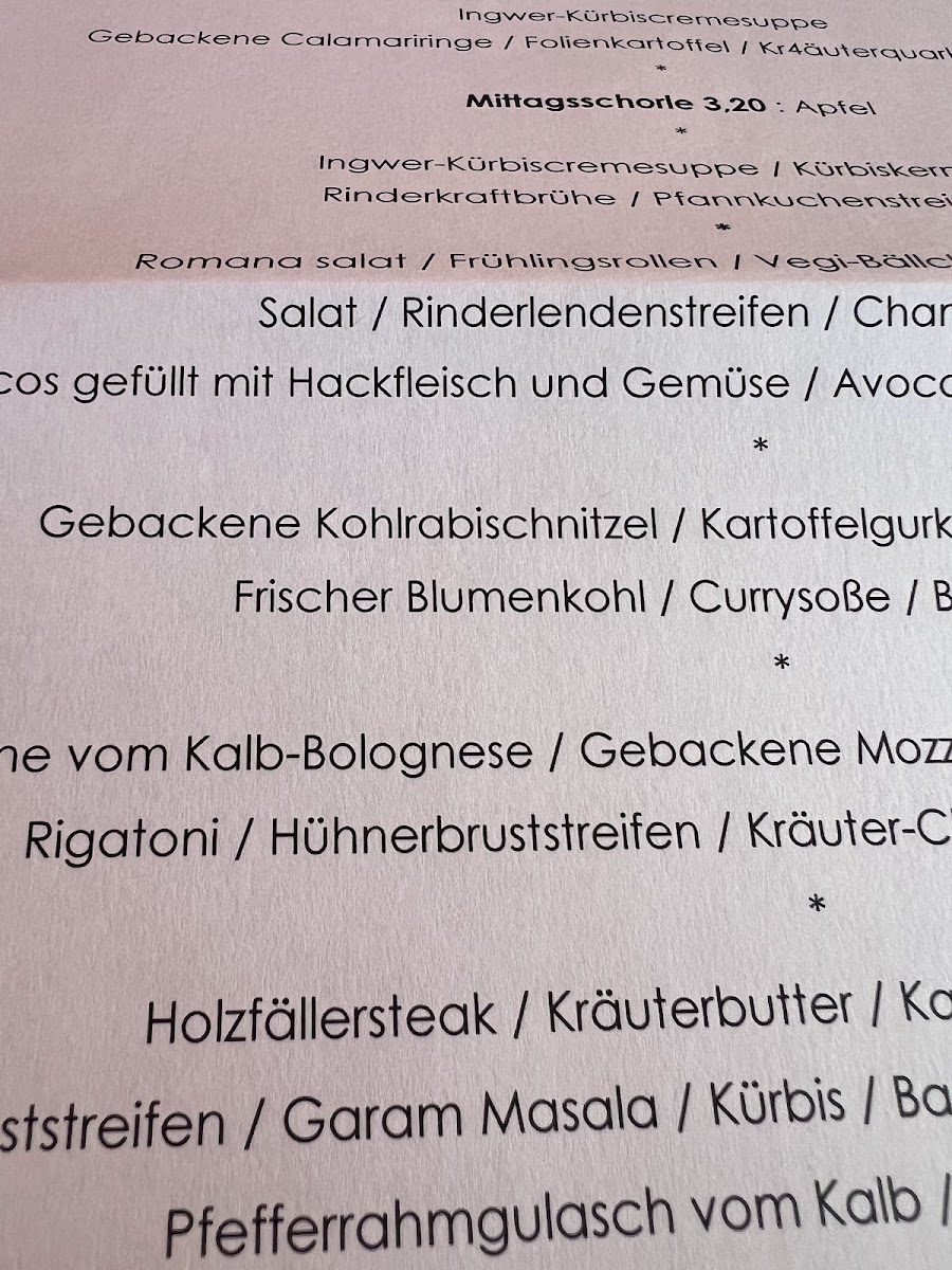 Menu Steinheil 16-10