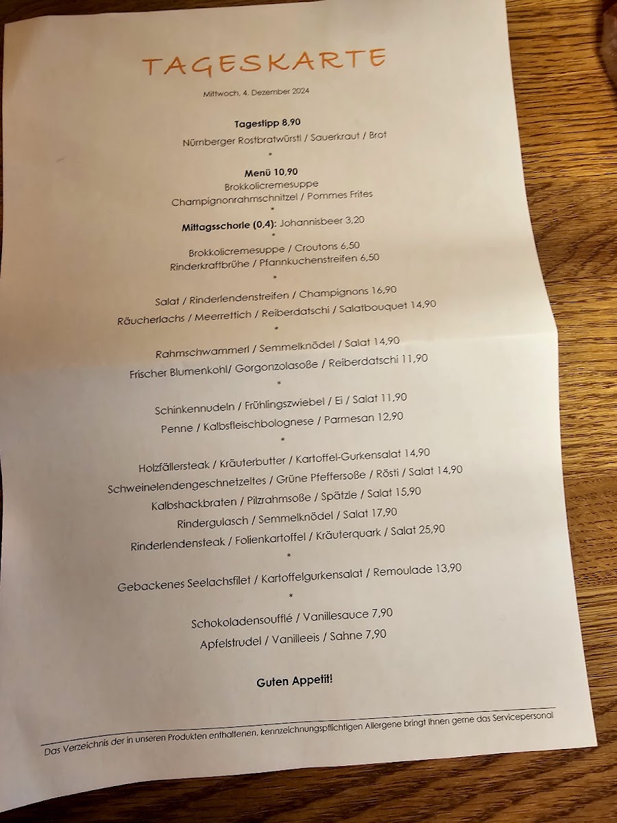 Menu Steinheil 16-2